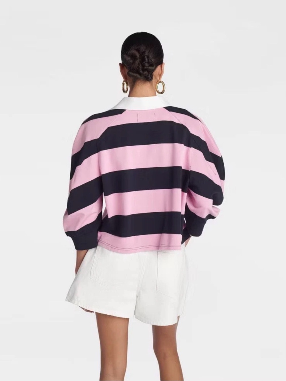KBB by KAHLANA ‘The Striped Asymmetric Rugby' - Pink - Picture 2 of 11